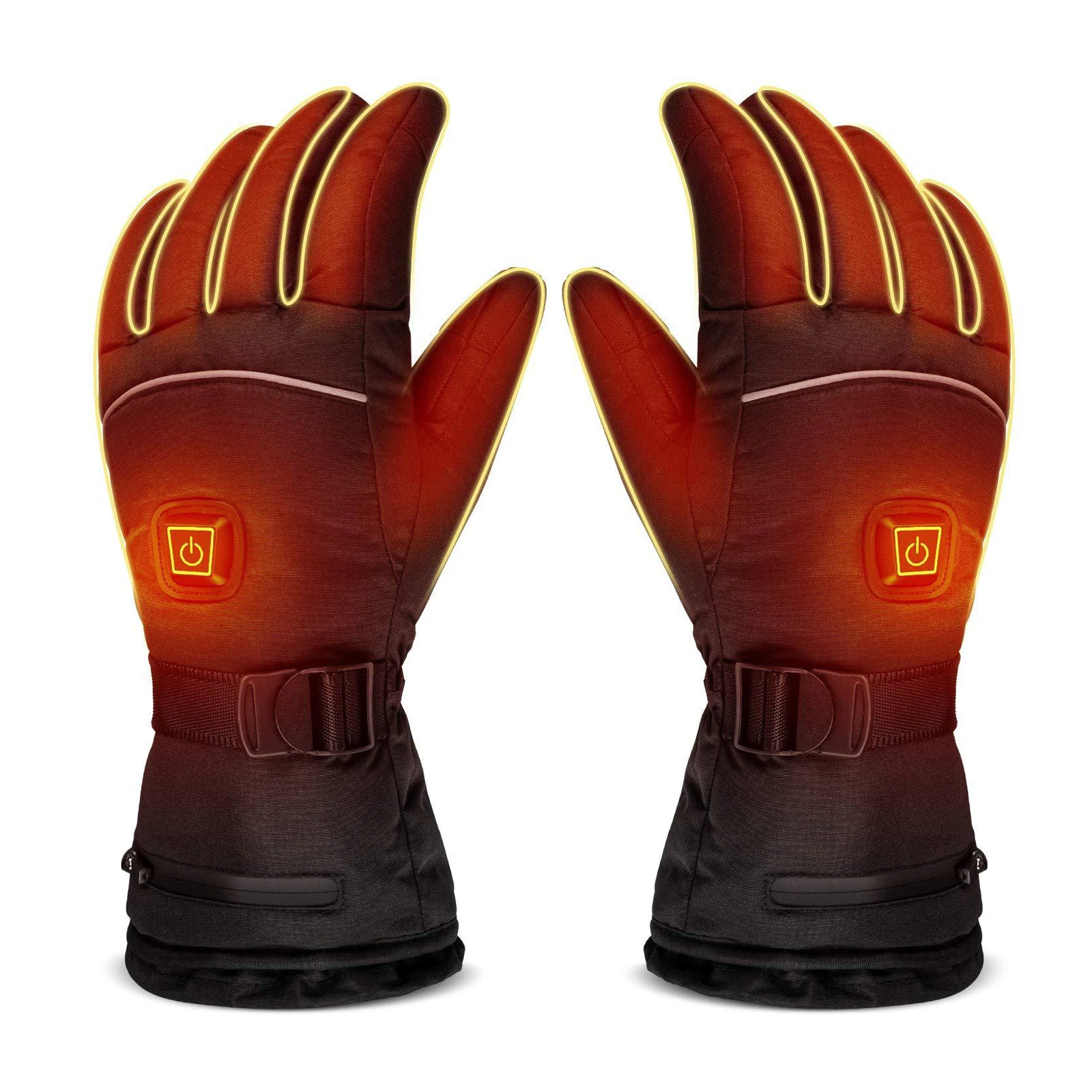 

Hand Gloves Ski Gloves three-speed thermostat gloves Motorcycle Gloves motor Touch Screen Electrified Electric Heated Gloves
