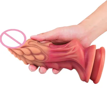 New! Fetish Dildo Stimulate Vaginal Anal Massage Sex Toys For Women Masturbators Butt Plug Faloimetor For Women Soft Big Dildos 4