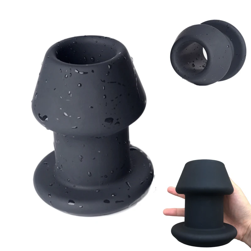 Silicone Hollow Huge Anal Plug Male Prostate Massage Vagina Dilator Anus Speculum Large Butt And Tunnels Massager Sex Toys |