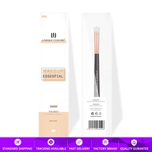U206 Medium Eye shadow brush Rose gold ferrule Brown wooden handle for applying shining color or layering shadow Makeup brushes