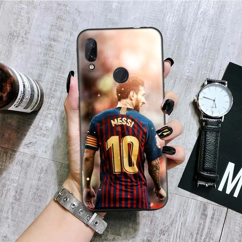 BA137-10 Месси черная крышка чехол для телефона для Xiaomi Redmi Note фотоаппаратов моментальной печати 8 7 7S 7A 6 S2 GO K20 Pro 6A mi 6X 5X A1 CC 9 8 Coque - Цвет: BA137-10