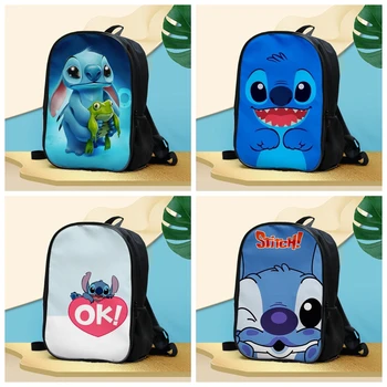 

LISM Stitch Fashion Anime Customized Backpacks Rucksacks School Backpack Casual student Bags travel Knapsack Unisex