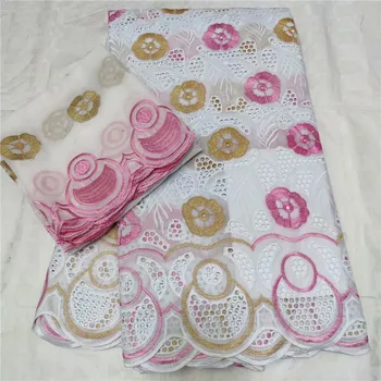

African lace fabric swiss voile lace in switzerland dubai fabric coton nigeria lace fabric african material dress 7yards L66-943