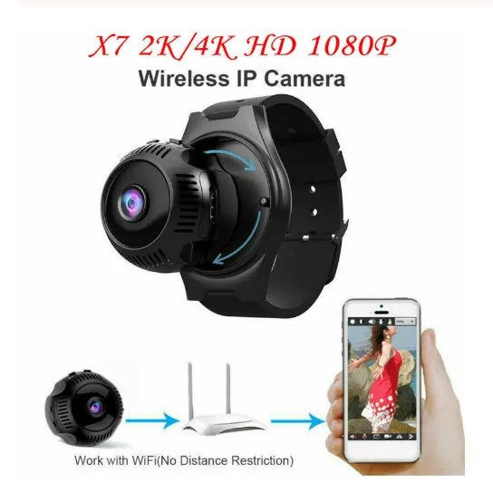HD 4K 1080P Cam беспроводная wifi ip-камера безопасности видеокамера ночного видения камера движения DVR беспроводная wifi камера Часы Cam