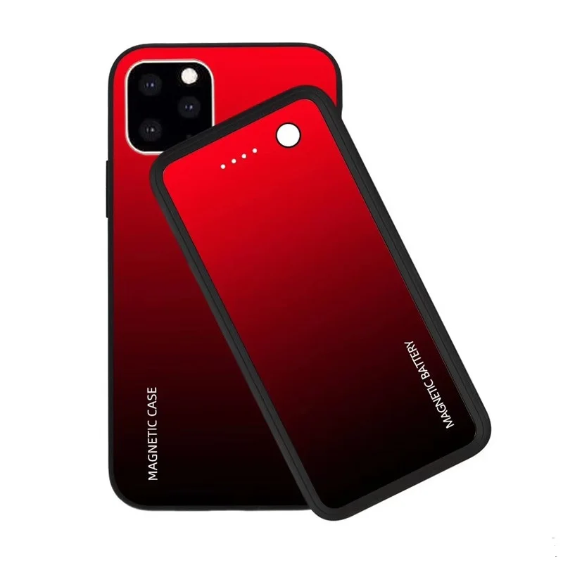 Чехол для аккумулятора для iphone 11 Pro Max Магнитная Беспроводная зарядка батареи для iphone 11 2 в 1 внешняя задняя упаковка чехол для аккумулятора