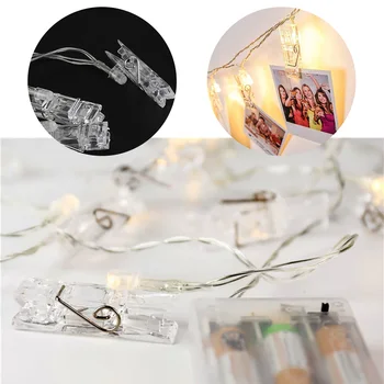

3M/6M Beautiful Waterproof Card Photo Clip String Light for Christmas New Year Wedding Party Fairy Lights Outdoor Decoration