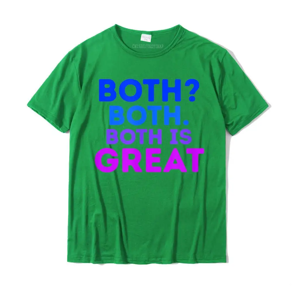Tops & Tees Camisa Tops Shirts Summer/Fall Special Funny Short Sleeve 100% Cotton Crew Neck Men T-shirts Funny Both  Both. Both Is Great Funny Bisexual Equality Humor Gift T-Shirt__MZ22804 green