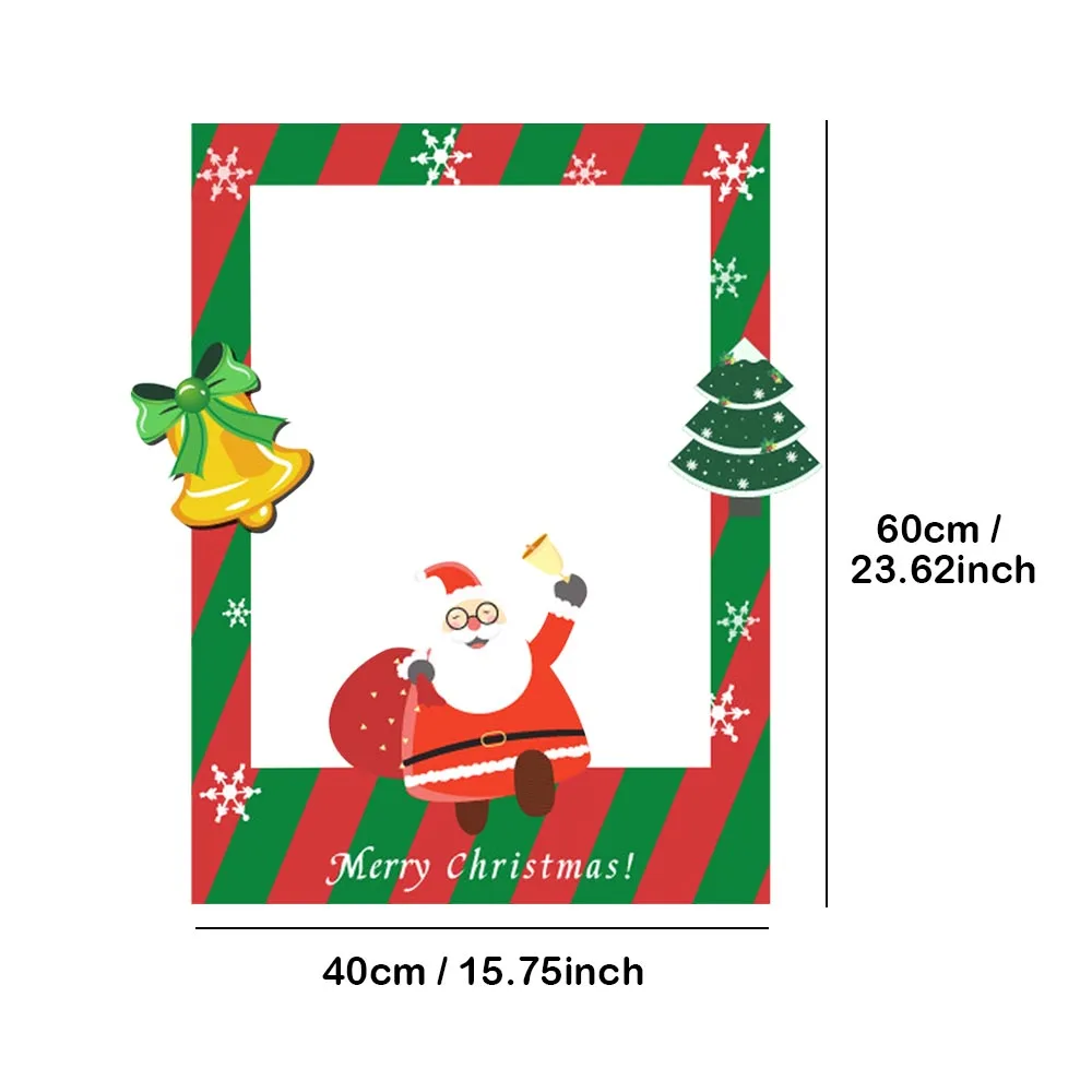 Besegad Забавный DIY мультфильм Merry Christmas Photo Booth Реквизит Рождественская фотография фото фон рамка для селфи Рождественский Декор Игрушка