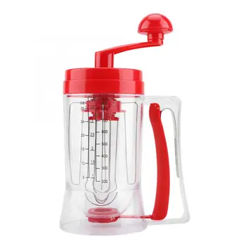 

Hand-held Manual Pancake Cupcake Batter Mixer Dispenser Blender Machine Baking Tools