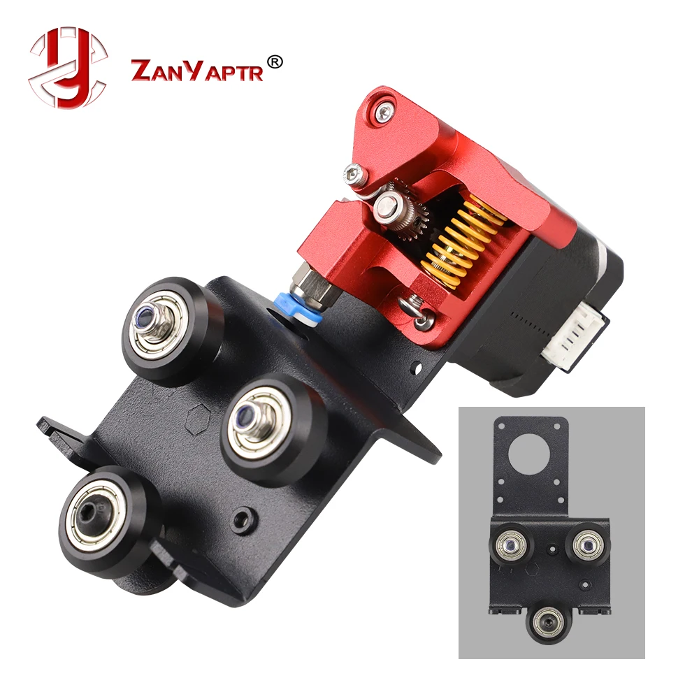 

3D Printer with Pulleys Direct Drive Plate Extruder with dual gear Upgrade Kit for Ender-3, CR-10,Direct Extruder Adapt Plate