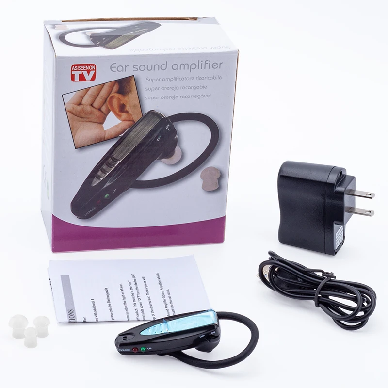 Loudly High Power Hearing Aids USB Rechargeable Hearing Aid for Elderly BTE Ear Amplifier Adjustable Tone Device
