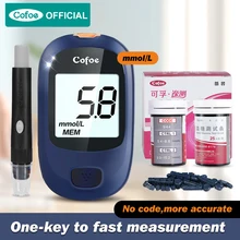 Cofoe Yice 50/100pcs Blood Glucose Monitor With test strips & Lancets For Diabetic health Device Blood sugar monitor