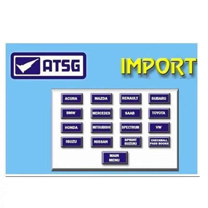  Último Software de diagnóstico automático manuales de reparación de transmisión ATSG software de re