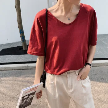 

Fashion Logo Printing T Shirts Women's Sleeve Short Fashion 100% cotton Female T-Shirts