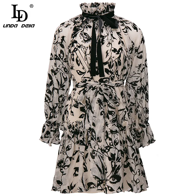 LD LINDA DELLA Fashion Runway Autumn Vintage Mini