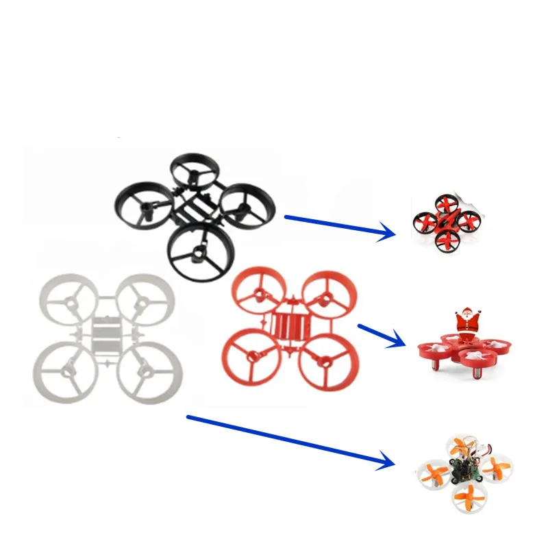 

Mini Drone 65mm Wheelbase Frame Kit Main Frame Propeller Guard For Inductrix Furibee F36 JJRC H36 Eachine E010 NH-010 Spare Part