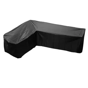 

1pc Outdoor Furniture Cover V Shaped Sofa Cover Waterproof Dustproof Furniture Protector Durable Dampproof Loveseat Cover