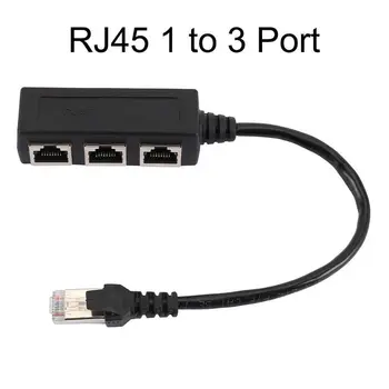 

1 Male To 3 Female RJ45 LAN Ethernet Cable Splitter Network Cord Socket Connector Adapter For Laptop PC