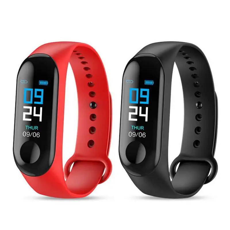 

Running Walking Pedometer M3 Blood Pressure Monitor Heart Rate Fitness Tracker Smart Bracelet Step Counter Waterproof Pedometers