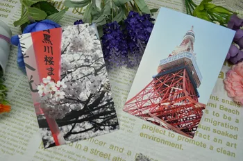 

I Love Tokyo Japan Scenic Country Road Postcard Articles Collection Art Lenticular Recycled Recordable 15*10cm 8pcs