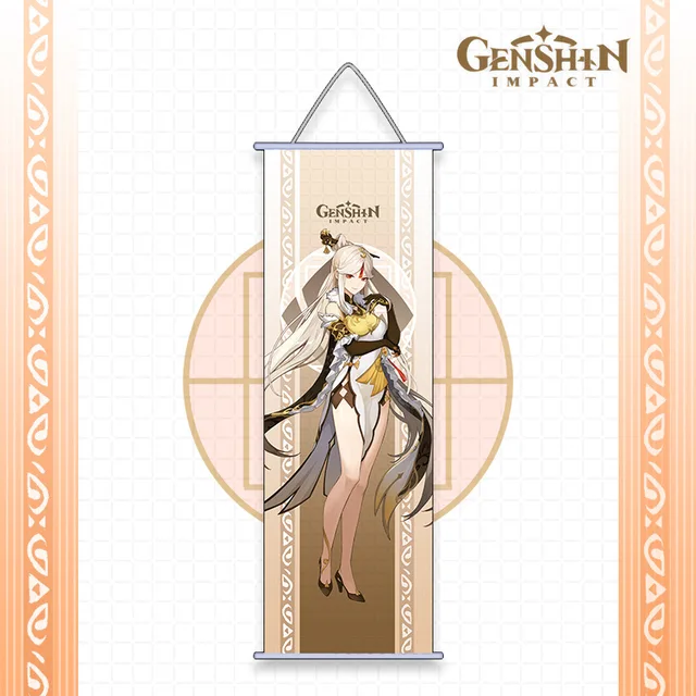 Genshin Impact Anime Cosplay Wall Hanger Kazuha Baal Ayaka Ayato Eula Sara Itto Gorou Shogun Kokomi Fans Collections Props ninguang