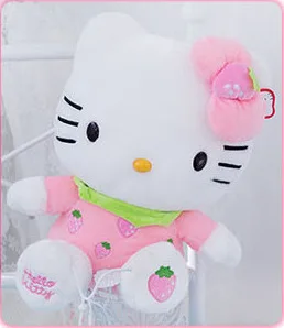 Горячие акции фрукты hello kitty плюшевые игрушки hello kitty кукла детский женский подарок на день рождения - Цвет: Розовый