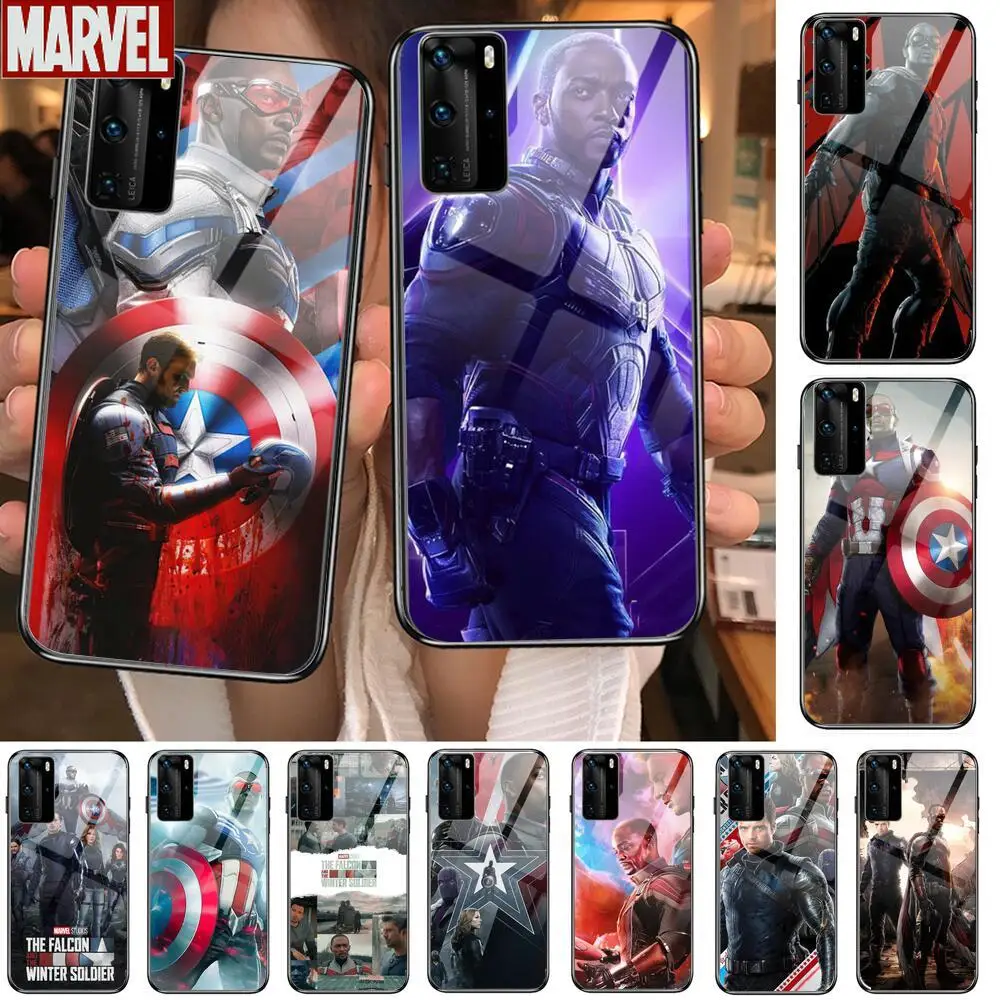 Чехол для телефона с рисунком из комиксов Marvel и солдатиков на зиму Huawei P 40 30 20 10 9 8
