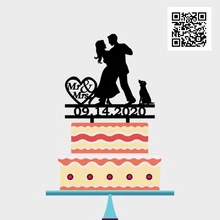 Персонализированные украшения для свадебного торта на заказ, украшения для торта для свадьбы и помолвки, вечерние украшения для торта YC031