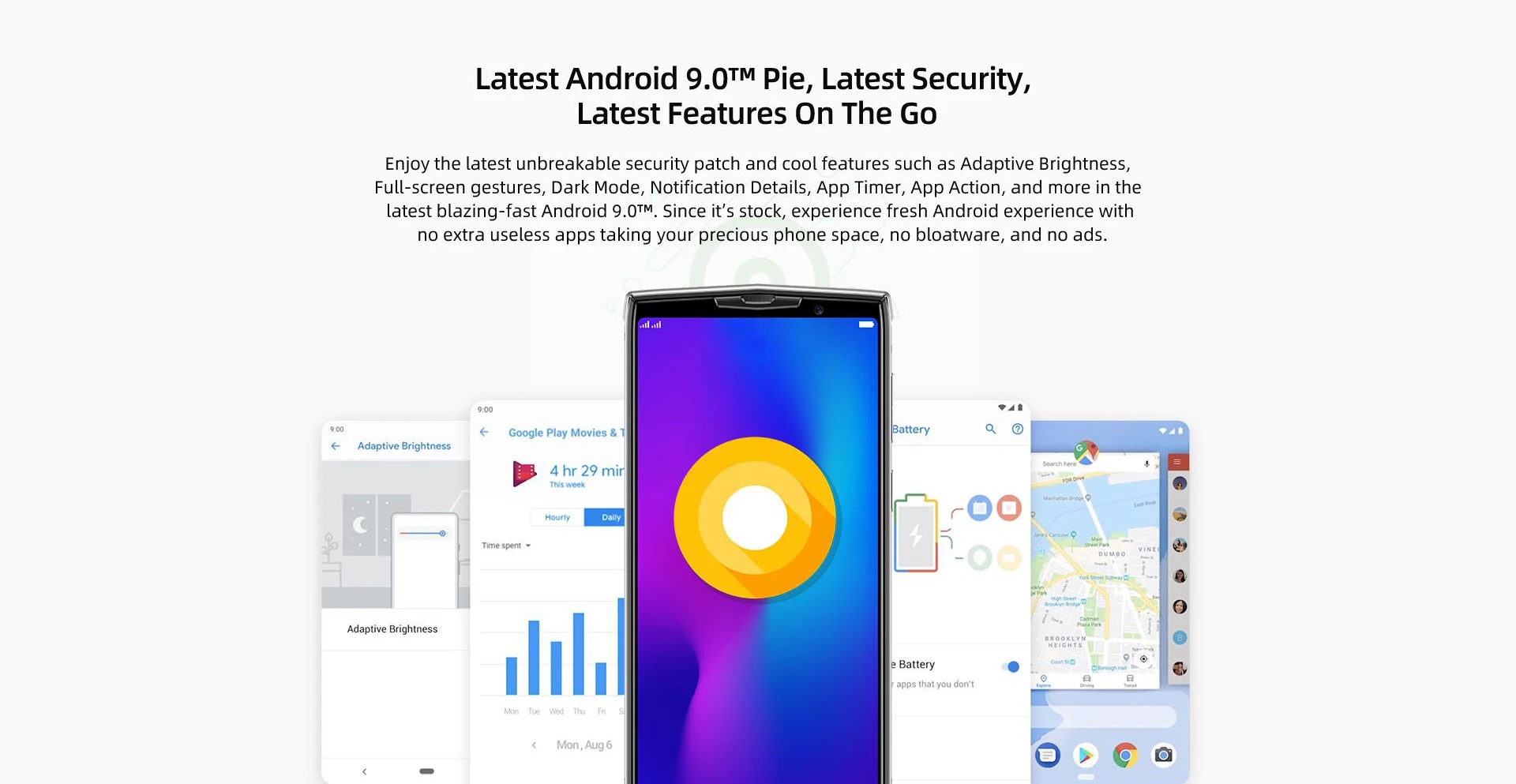 DOOGEE N100, 4 ГБ, 64 ГБ, 10000 мАч, аккумулятор, мобильный телефон, 21 МП камера, 5,9 дюймов, FHD+ дисплей, MT6763, четыре ядра, мобильный телефон, 4G LTE