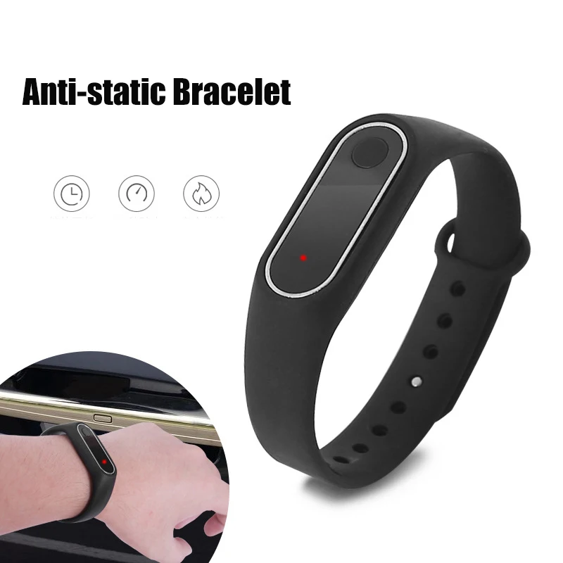 Adjustable Anti-Static Wrist Band Wireless Electronic Anti-Static Bracelet TPU Care