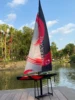 84” Inch Remote Control Boat HURRICANE Pre-assemble Sail 2.4G Electric Boat RC  Sailing Boat for hobby boys adults  (L) 1