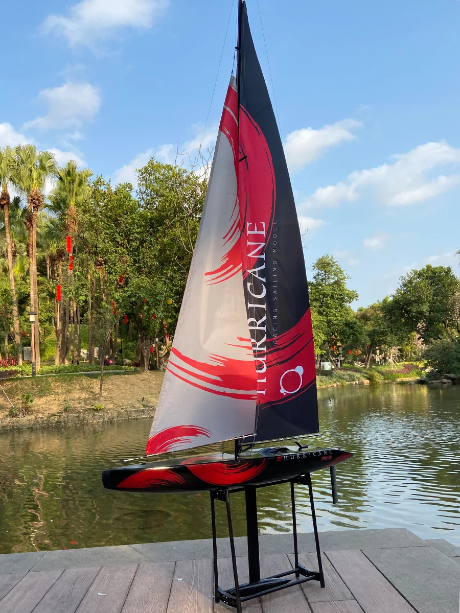 84” Inch Remote Control Boat Pre-assemble Sail 2.4G Electric Boat RC  Sailing Boat for hobby boys adults  (L)