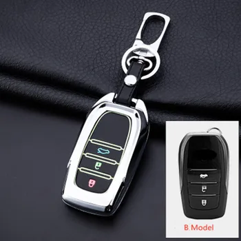 

Zilly Car Key Case Cover For Toyota Land Cruiser Prado Camry Prius Crown CHR C-HR Fortuner Land Cruiser 200 LC200 Highlander