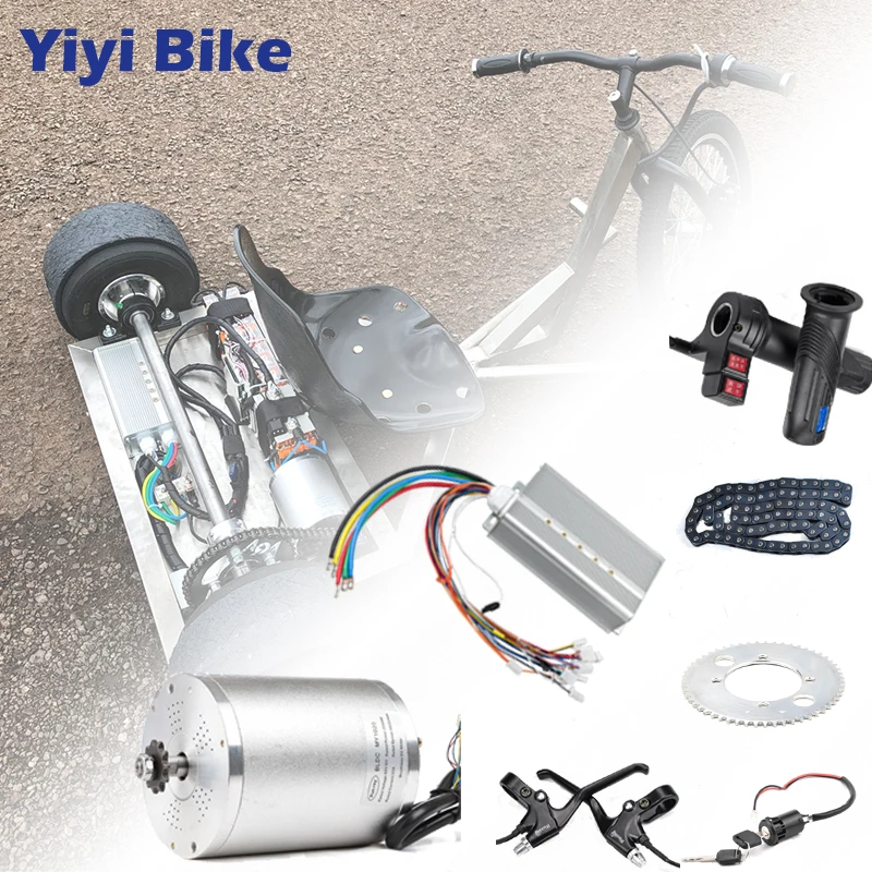 Top Electric Scooter Kit Electric Bike Conversion Kit 3000w 48V-72V Electric Motor for Skateboard Ebike Motor Controller 50A Go Kart 0