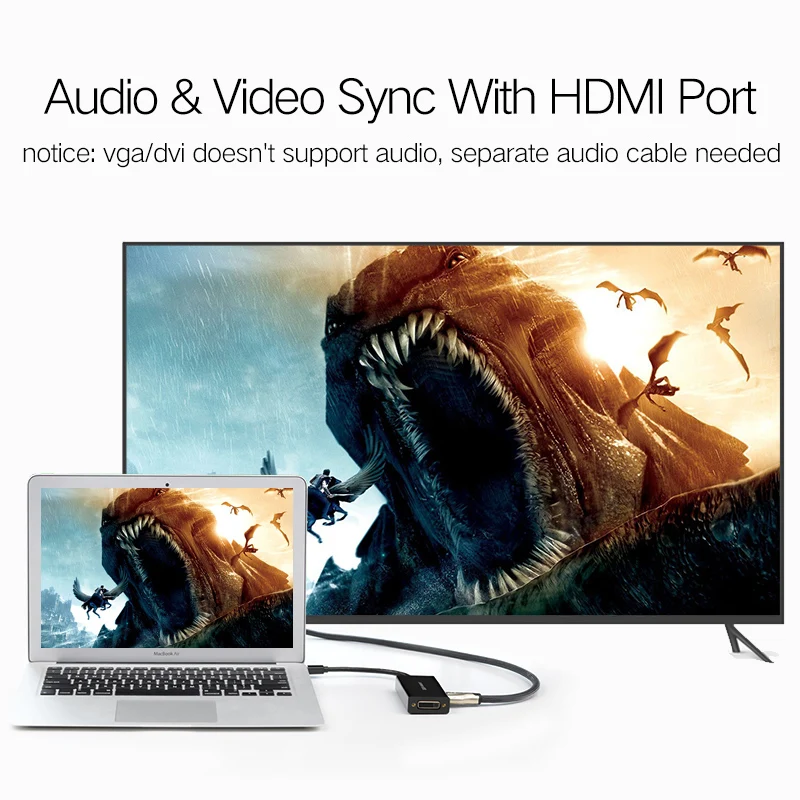 Ugreen Mini DisplayPort к HDMI VGA DVI адаптер Thunderbolt 2 конвертер Мини DP кабель для Surface Pro 4