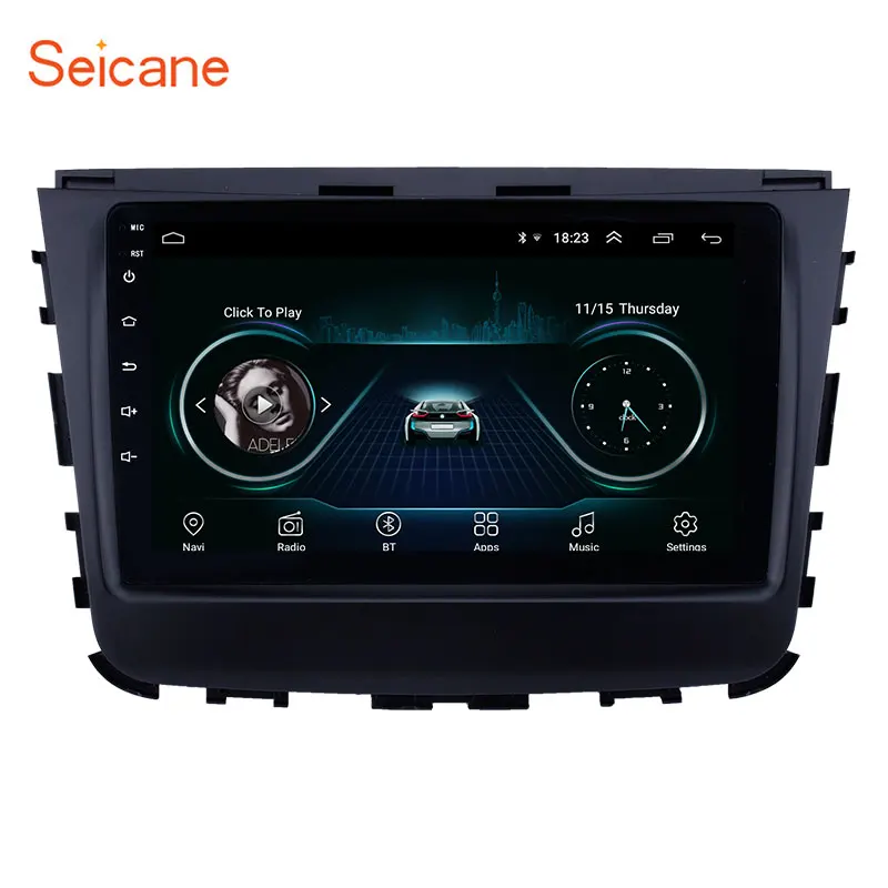 Seicane Car 9&quot HD 2Din Android8.1 for Ssang Yong Rexton 2018 GPS Navi AutoRadio Head Unit support Carplay WIFI Backup camera DVR |