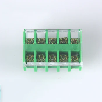 

1pcs 1.5/2.5/4/6/10/25 square flame retardant terminal 10A/15A/32A/40A/60A/100A 5-position terminal row guide type terminal row