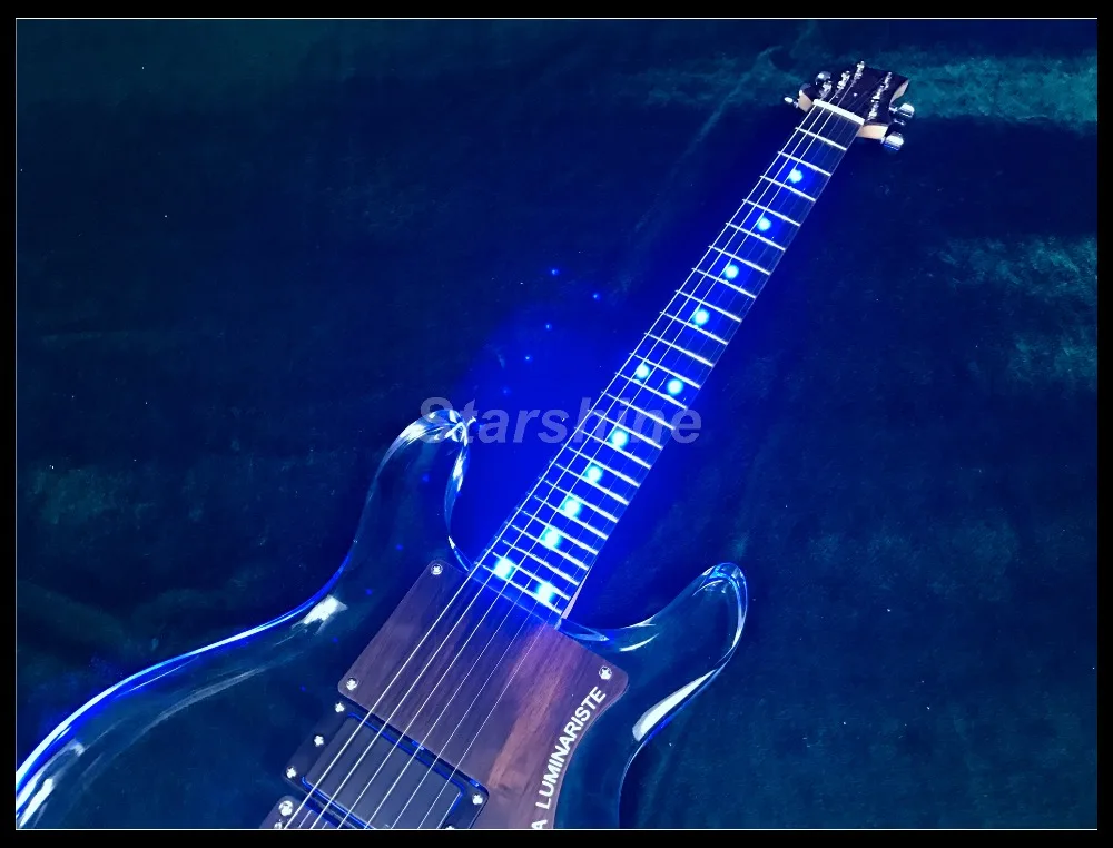 T-ED4 светодиодный свет 6 струн armstrong электрогитара, один хамбакер болт на шею armstrongbass гитара