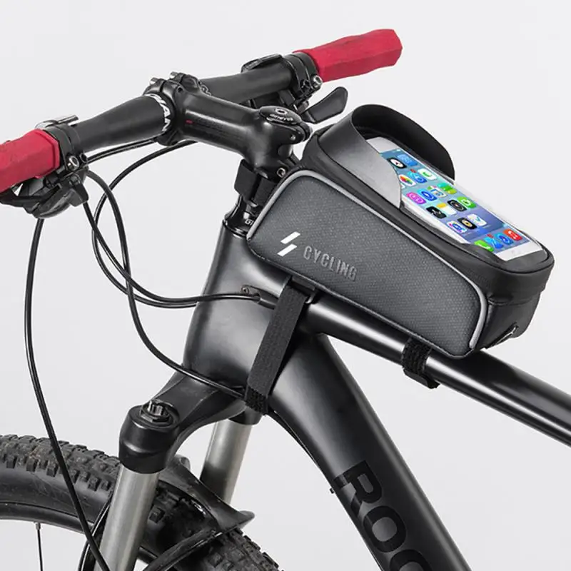 

Front Bag Smartphone Bag Bicycle Touch Screen Waterproof Mobile Phone Holder Bag Cycling Navigation Pack Mountain Bike Bag