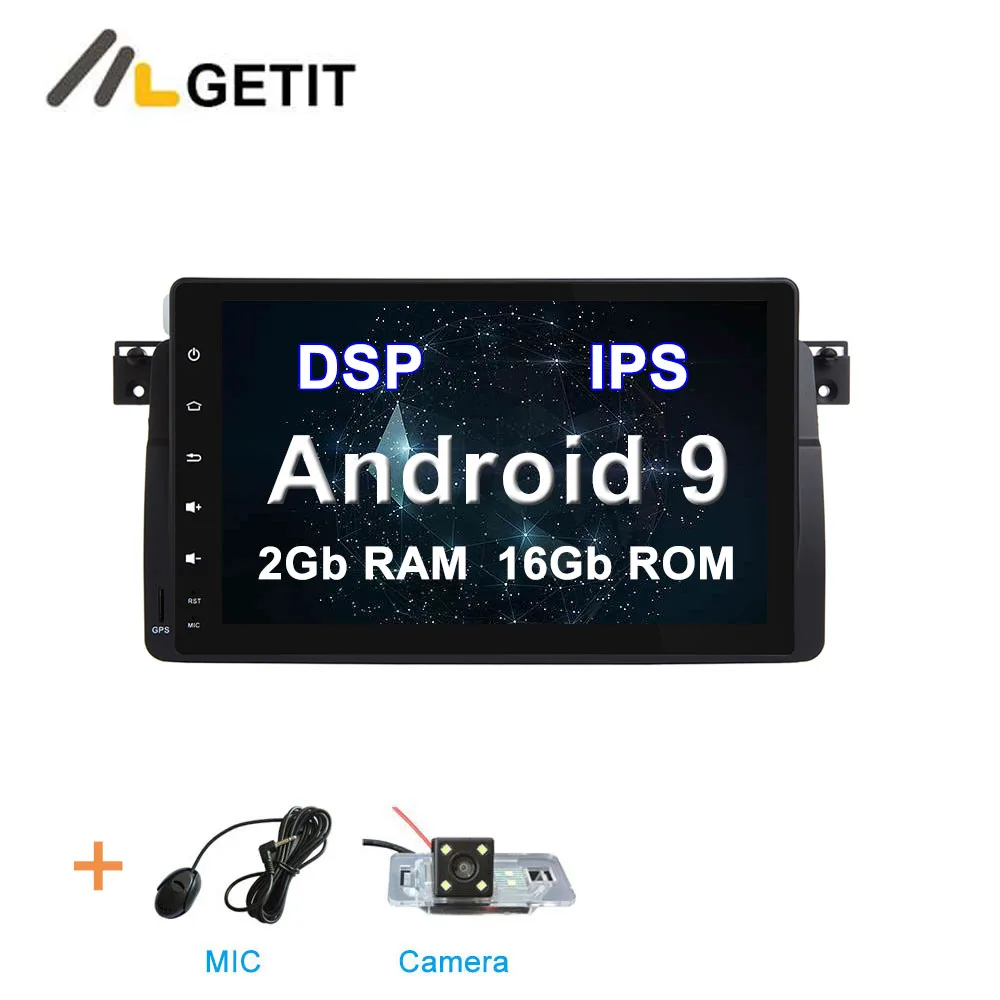 DSP ips 64G Автомобильный DVD стерео Мультимедиа Радио Android 10 для BMW E46 M3 с WiFi BT gps навигацией - Цвет: DSP 2G CAMERA