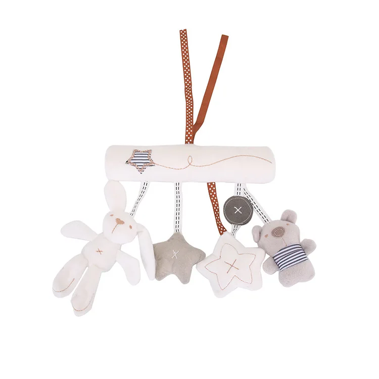 

Baobao Rabbit Infant Music Car Hanging Bed around Safety Seat Pendant Plush Toys a Generation of Fat