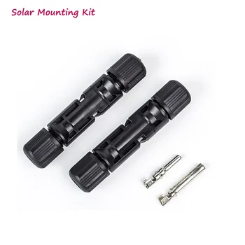 

1 pair solar mc4-connector cable Connector male and female used for Solar Cable 2.5mm 4,6mm for PV Solar Panel Cable Accessories