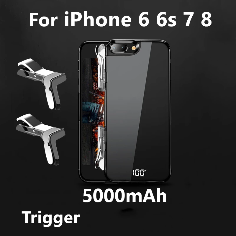 Аккумулятор чехол для iphone 6s 6 7 8 Plus 5000/6000/8000mah зарядное устройство чехол для iphone XS Max XR зарядное устройство чехол - Цвет: With Packing box