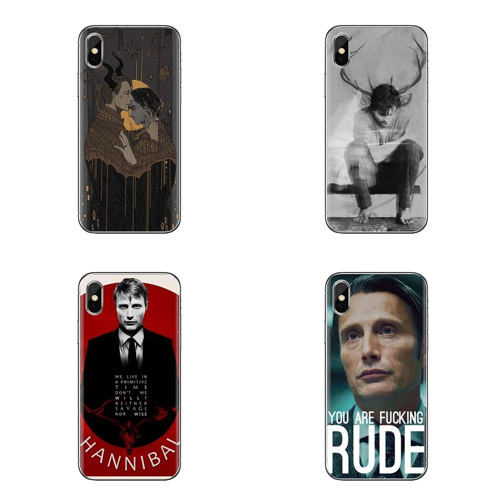 For Xiaomi Redmi 4 3 3S Pro Mi3 Mi4 Mi4i Mi4C Mi5 Mi5S Mi Max Note 2 Transparent Soft Case Graham hannibal mads eat the rude |