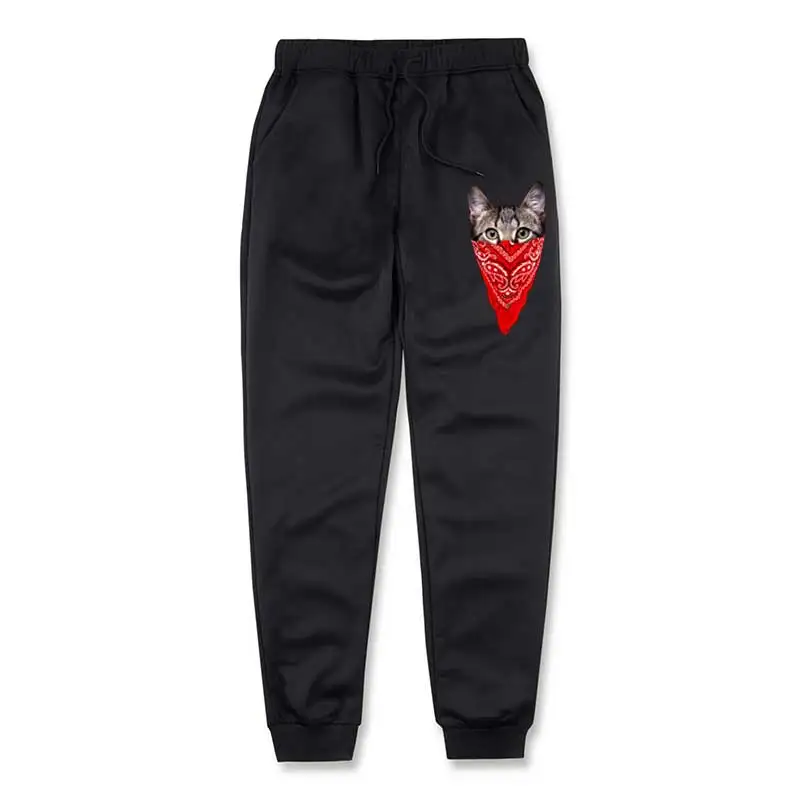 

Jogging Pants men Gangster Cat Sweatpants Trouser Sports Train Pants Wholesale Jogger Streetwear Tracksuit Gyms Fitness Trousers