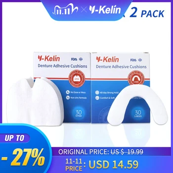 

Y-Kelin Denture Adhesive Cushion 120 Pads (Upper 60+ Lower 60)