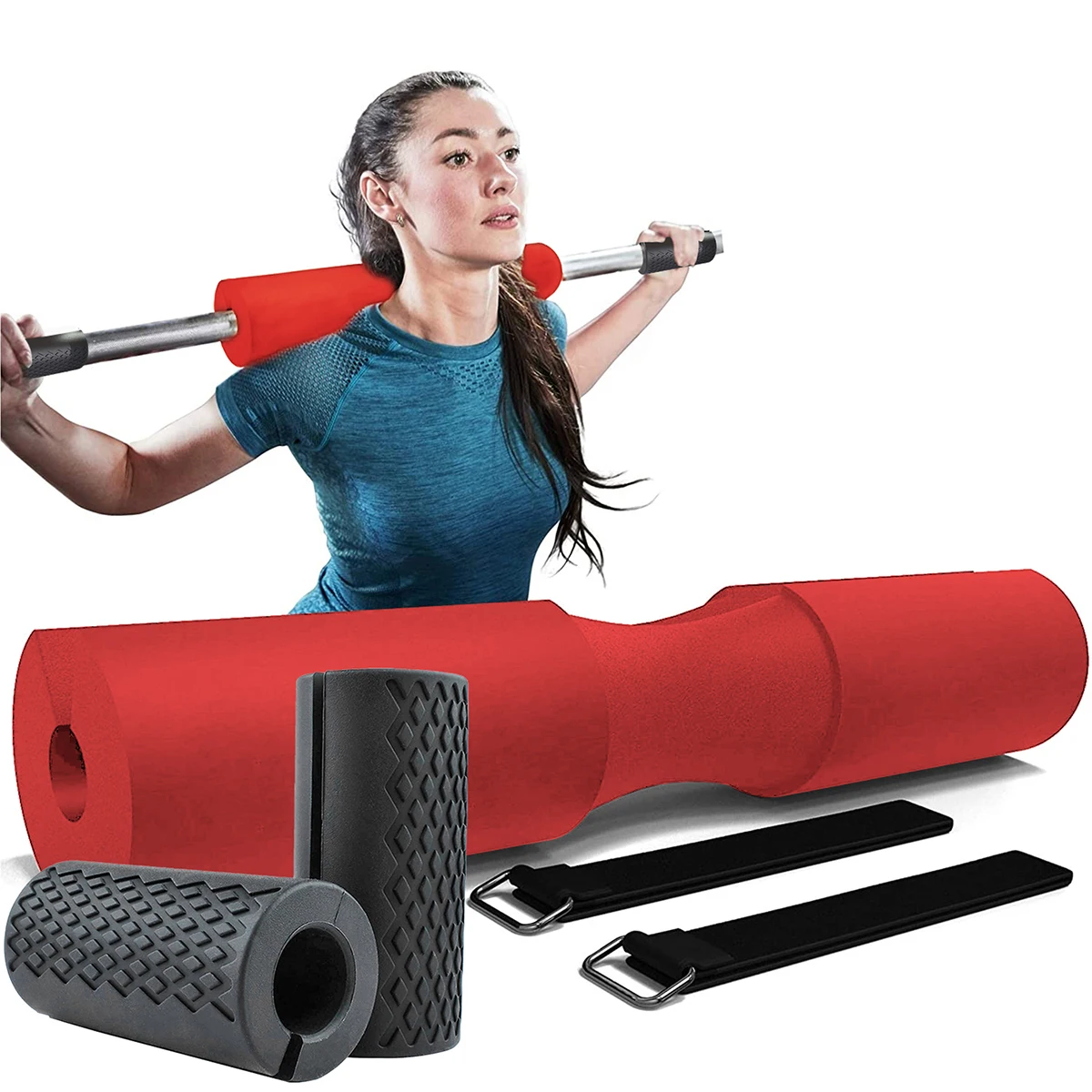SKDK 2pcs 1 Pair Gym Fitness Weight lifting Grip Straps Dumbbell Hand Grips Training Wrist Support Bands for barbell Pull up