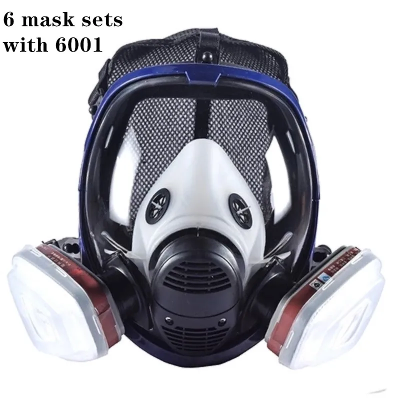 

Full Face Paint Gas Mask Respirator 6800 with Carbon Filter Cartridge 6800 Full Protective Mask