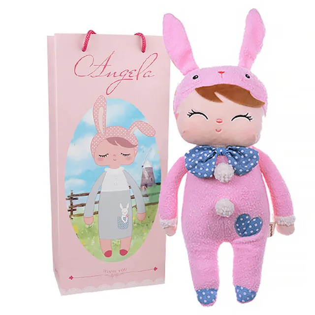 Коробка Metoo Кукла Kawaii плюшевая мягкая игрушки в виде животных с плюшевой набивкой детские игрушки для детей девочек мальчиков на день рождения рождественские игрушки Анжела - Цвет: with  box  04