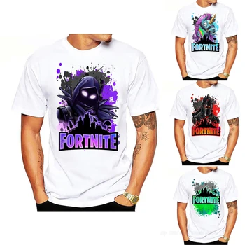 

Men T-Shirts Fortnites Printed Shirts Fortnight Game T-Shirt Man Short Sleeve White Tees Summer Tops Men's Fashion Clothing Gift